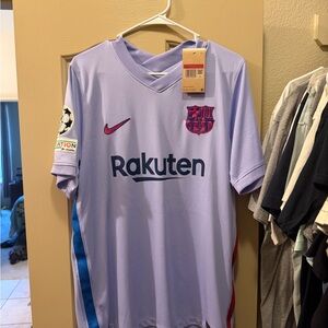 FC Barcelona Purple Away Jersey with Rakuten